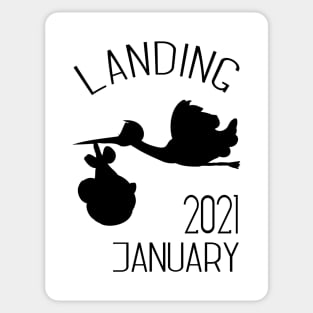 Stork landing 2021 Sticker